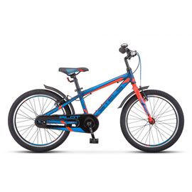 Детский велосипед Stels Pilot 250 Gent V010 20" 2019, Вариант УТ-00194647: Рама: 11" (Рост: 110-130см), Цвет: Неон-зеленый/неон-красный, изображение  - НаВелосипеде.рф