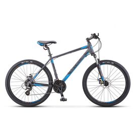 Горный велосипед Stels Navigator 630 MD 26" K010 2020, Вариант УТ-00194754: Рама: 16" (Рост: 150-165 см), Цвет: Антрацитовый/Синий , изображение  - НаВелосипеде.рф