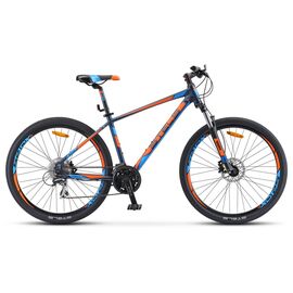 Горный велосипед Stels Navigator 750 D 27.5" V010 2018, Вариант УТ-00194763: Рама: 21 (Рост: 180-190 см), Цвет: Синий/Оранжевый, изображение  - НаВелосипеде.рф