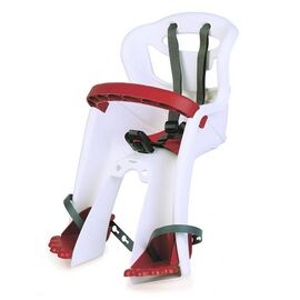 Детское велокресло BELLELLI Tatoo PLUS HandleFix, на рулевую трубу, с бампером, белое, до 15 кг, 01TATHM020, Вариант УТ-00195397: белое с бампером, 01TATHM020, изображение  - НаВелосипеде.рф