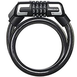 Велосипедный замок TRELOCK S 3, тросовый, кодовый, с держателем,15 х 1500, ZK 432, 8002455, изображение  - НаВелосипеде.рф