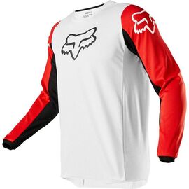 Велоджерси Fox 180 Prix Jersey, бело-черно-красный 2020, 23927-462-L, Вариант УТ-00197008: Размер: L , изображение  - НаВелосипеде.рф
