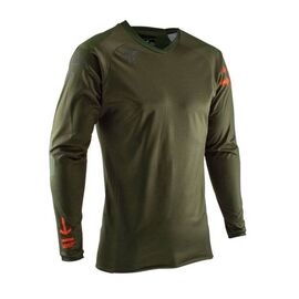 Велоджерси Leatt DBX 5.0 All Mountain Jersey Forest 2020, 5020002603, Вариант УТ-00196695: Размер: L , изображение  - НаВелосипеде.рф