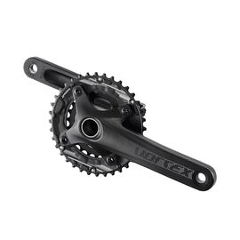 Система шатунов велосипедная PROWHEEL, 175MM, W/PW-BB73+/PW-BB92, CHAINLINE:49, BCD:104\64, черный, VORTEX-551-TT,22/36T, изображение  - НаВелосипеде.рф