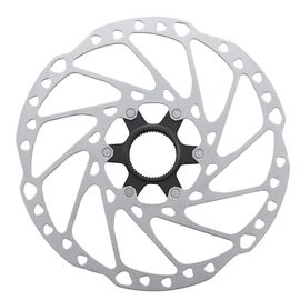 Ротор велосипедный Shimano RT64, 160мм, C.Lock, с стопорным кольцом, внешние шлицы, ESMRT64SEC, изображение  - НаВелосипеде.рф