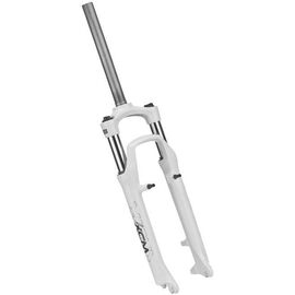 Вилка велосипедная Suntour SF13-XCM-P 26", 265мм, 1,1/8", V-Brake + Disc, белый, 110127, LU052815, изображение  - НаВелосипеде.рф