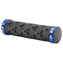 Грипсы велосипедные Stels XH-G181BL, 130, С lock-on, черно-синий, LU089178, изображение  - НаВелосипеде.рф