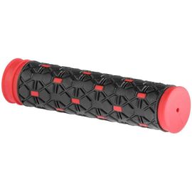 Грипсы велосипедные Stels XH-G86B, 130, Без lock-on, чёрно-красные, LU074716 , изображение  - НаВелосипеде.рф