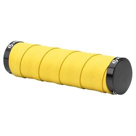 Грипсы велосипедные Velo VLG-852AD4, 129, С lock-on, желтый, LU077554, изображение  - НаВелосипеде.рф