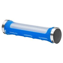 Грипсы велосипедные Velo VLG-975AD2-L2 (H), 135, С lock-on, прозрачно-синие, LU077562, изображение  - НаВелосипеде.рф
