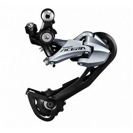 Переключатель велосипедный Shimano Acera RD-M3000, задний, 9 speed, на петух, длинная SGS, Shadow, черный, ARDM3000SGS, изображение  - НаВелосипеде.рф