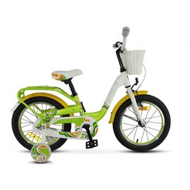 Детский велосипед Stels Pilot-190 V030 16" 2018, Вариант УТ-00198076: Рама: 9 (Возраст: 3-6 лет), Цвет: зеленый/желтый/белый , изображение  - НаВелосипеде.рф