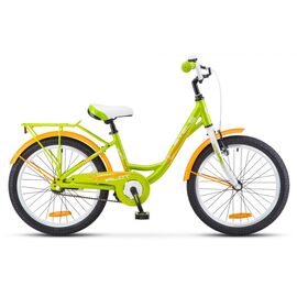 Детский велосипед Stels Pilot 220 Lady V010 20" 2018, Вариант УТ-00198080: Рама: 12 (Рост: от 100 см), Цвет: зеленый, изображение  - НаВелосипеде.рф
