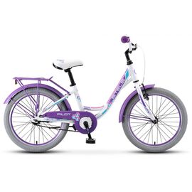 Детский велосипед Stels Pilot 250 Lady V010 20" 2019, Вариант УТ-00198081: Рама: 12 (Рост: от 120см), Цвет: белый, изображение  - НаВелосипеде.рф