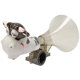 Клаксон велосипедный Stels CS-1057, пневматический, Корова, 210069, LU046116, изображение  - НаВелосипеде.рф