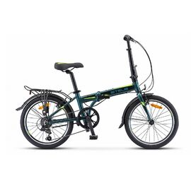 Складной велосипед Stels Pilot 630 V020 20" 2018, Вариант УТ-00198082: Рама: 11.5 Цвет: темно-зеленый , изображение  - НаВелосипеде.рф