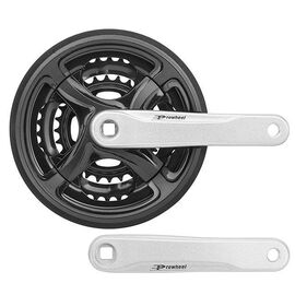 Система велосипедная Prowheel TY-CN99, МТВ, A006N, 170мм, под квадрат, 28-38-48T, черный/серебристый, 580218, LU083588, изображение  - НаВелосипеде.рф