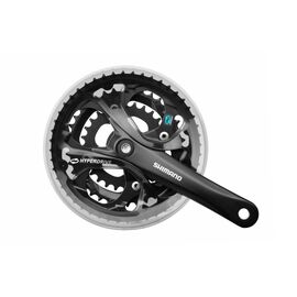 Система велосипедная Shimano FC-M361 Acera, МТВ, 175мм, под квадрат, 42-32-22T, черный, 580165, LU059811 OEM, изображение  - НаВелосипеде.рф