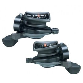 Шифтер велосипедный MICROSHIFT TS-50, 3х7 скоростей, комплект, TS-50-3, X54032 , изображение  - НаВелосипеде.рф