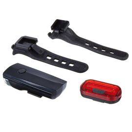 Фара велосипедная STG JY7024 + 6068T, комплект, резиновый хомут, Х81489, изображение  - НаВелосипеде.рф