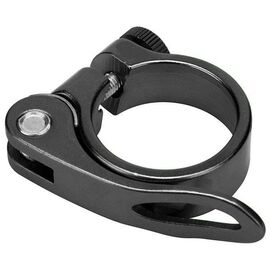 Хомут подседельный Stels BLF-Z1, 34,9 мм, с эксцентриком, черный, LU073612, изображение  - НаВелосипеде.рф