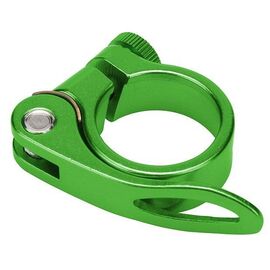 Хомут подседельный Stels BLF-Z1, 34,9 мм, с эксцентриком, зеленый, LU073610, изображение  - НаВелосипеде.рф