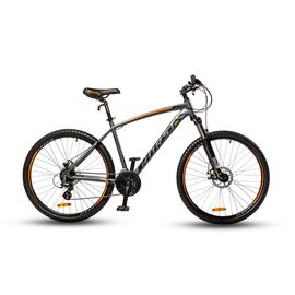 Горный велосипед HORST Messer 27.5" 2020, Вариант УТ-00199936: Рама: 17" (Рост: 160-170см), Цвет: серый/оранжевый, изображение  - НаВелосипеде.рф