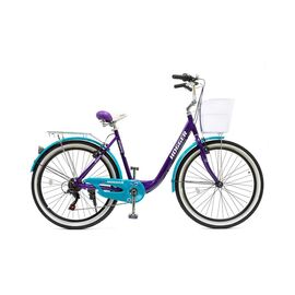 Городской велосипед HOGGER SIGOURA 26" 2020, Вариант УТ-00200692: Рама: 17" (Рост: 160-170см), Цвет: синий-ультрамарин, изображение  - НаВелосипеде.рф