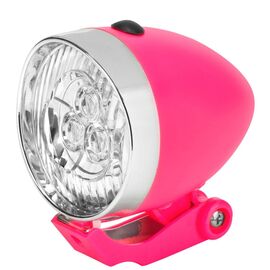 Велофонарь Jing Yi JY-592, передний, 3 LED, розовый, LU083452, изображение  - НаВелосипеде.рф