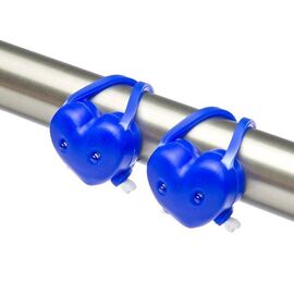 Велофонарь Jing Yi JY-339B, комплект, 2 LED/2 LED, синий, LU081227, изображение  - НаВелосипеде.рф