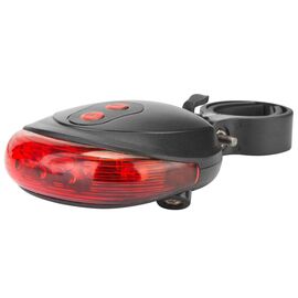 Велофонарь Jing Yi JY-1L, задний, 3 LED, красно-черный, LU059250, изображение  - НаВелосипеде.рф