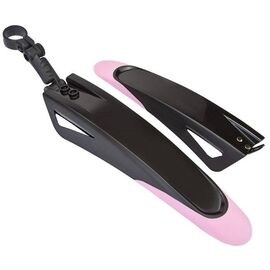 Крылья велосипедные Stels FD-39 Yung Fang, 20"-24", черно-розовые, пластик, 610165, LU075963, изображение  - НаВелосипеде.рф