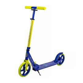 Самокат VINCA SPORT, для взрослых, складной, PU колеса 200мм, синий, VSP 10 Iron boy, изображение  - НаВелосипеде.рф