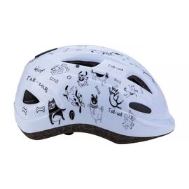 Шлем велосипедный Vinca sport VSH 7, детский, с регулировкой, белый, рисунок - "dogs", индивидуальная упаковка , Вариант УТ-00199661: Размер: S (48-52 см), изображение  - НаВелосипеде.рф