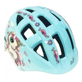 Шлем велосипедный Vinca sport VSH 8, детский, с регулировкой, голубой, рисунок - "lili", индивидуальная упаковка , Вариант УТ-00199673: Размер: М (52-56 см), изображение  - НаВелосипеде.рф