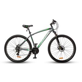 Горный велосипед HORST Messer 29" 2020, Вариант УТ-00199939: Рама: 17" (Рост: 160-170см), Цвет: серый/салатовый, изображение  - НаВелосипеде.рф