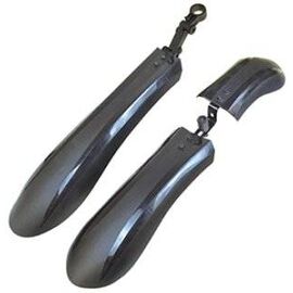 Комплект широких велосипедных крыльев Vinca Sport, 26-"-27.5", черный, HN 62, изображение  - НаВелосипеде.рф