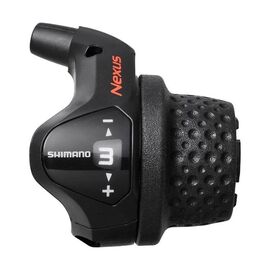 Шифтер для велосипеда SHIMANO Nexus 3S41E, 3 speed, оплетка, 1700мм, короткая ручка, для SG3R75, черный, ASL3S41E170LS1, изображение  - НаВелосипеде.рф