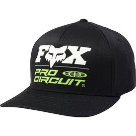 Бейсболка Fox Procircuit Flexfit Hat Black 2020, 24418-001-S/M, Вариант УТ-00196605: Размер: S/M, изображение  - НаВелосипеде.рф