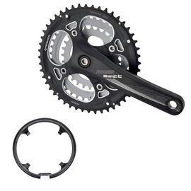 Система шатунов велосипедная Prowheel, 170мм, кованый AL-6061-T6, 8скоростей, BCD 104/64мм, матовый черный, SWIFT-251, изображение  - НаВелосипеде.рф