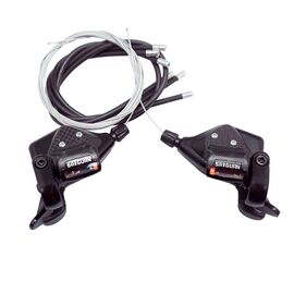 Шифтер/тормозная ручка велосипедный TBS KD-70, комплект, 3/7скоростей, пластик, в торговой упаковке, KD-70-3SI/7SI, изображение  - НаВелосипеде.рф