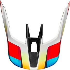 Козырек к шлему Fox V3 Motif Helmet Visor, пластик, Red/Yellow, 22970-080-L/XL, Вариант УТ-00109780: Размер: L/XL , изображение  - НаВелосипеде.рф