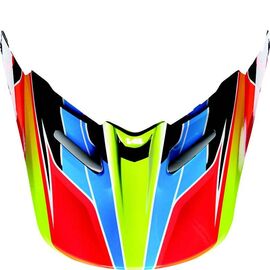 Козырек к велошлему Fox V4 Race Helmet Visor, пластик, Blue/Red, 13197-149-OS, изображение  - НаВелосипеде.рф