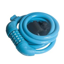 Велосипедный замок 4Bike 501, тросовый, кодовый, 12x1500, синий, ARV-501-BLU-1500, изображение  - НаВелосипеде.рф