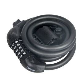 Велосипедный замок 4Bike 501, тросовый, кодовый, 12x1800, матовый черный, ARV-501-BLK-1800, изображение  - НаВелосипеде.рф