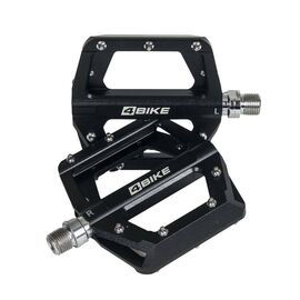 Педали велосипедные 4BIKE K313, материал CNC алюминий, размер платформы 120х98х16 мм, черный, ARV-K313BLK, изображение  - НаВелосипеде.рф