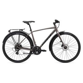 Городской велосипед Giant Escape 2 City Disc 700С 2020, Вариант УТ-00202772: Рама: L (Рост: 180-190 см), Цвет: черный металлик, изображение  - НаВелосипеде.рф
