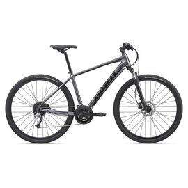 Городской велосипед Giant Roam 2 Disc 700С 2020, Вариант УТ-00202780: Рама: L (Рост: 180-190 см), Цвет: угольный/черный, изображение  - НаВелосипеде.рф