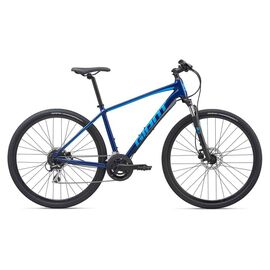 Городской велосипед Giant Roam 3 Disc 700С 2020, Вариант УТ-00202782: Рама: L (Рост: 180-190 см), Цвет: темно-синий, изображение  - НаВелосипеде.рф