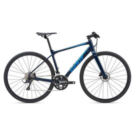 Гибридный велосипед Giant FastRoad SL 2 700С 2020, Вариант УТ-00202815: Рама: L (Рост: 180-190 см), Цвет: темно-синий металлик, изображение  - НаВелосипеде.рф